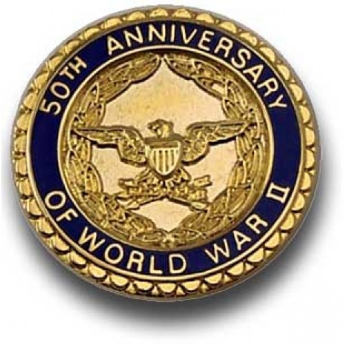 WWII 50th Anniversary Commemorative Lapel Pin -  - LAPC06
