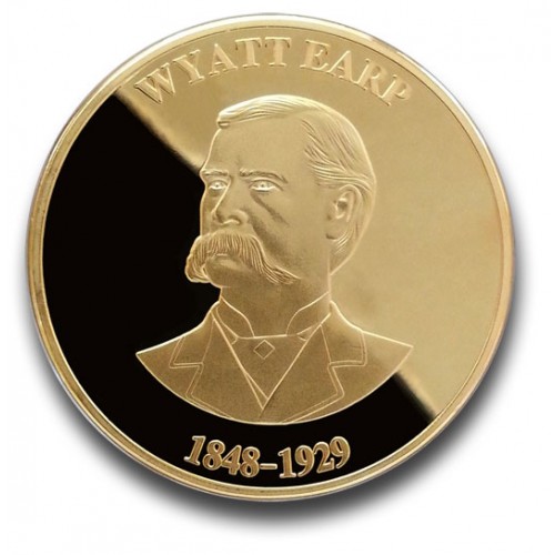 Wyatt Earp Collectible Gunfighter Coin - Gold - - COIN1G Wyatt Earp Collectible Gunfighter Coin - Gold - - COIN1G