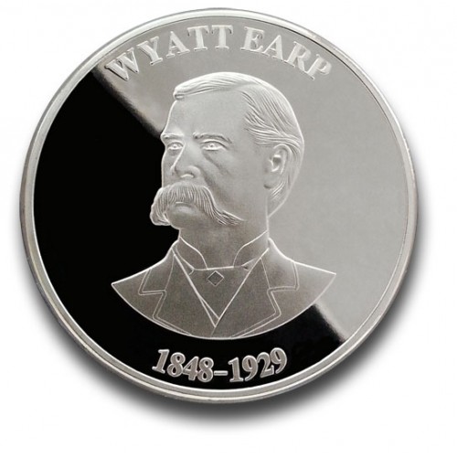Wyatt Earp Collectible Gunfighter Coin - Silver -  - COIN1S